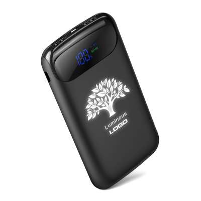 Light Up Logo Wireless Power Bank With LCD Display 8000MAH Or 10000mah